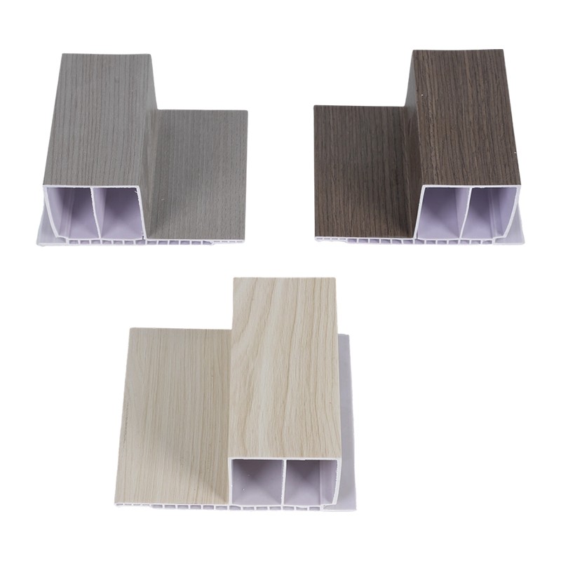 Wood Grain Hollow Interlocking Step Profilert WPC Great Wall Panel